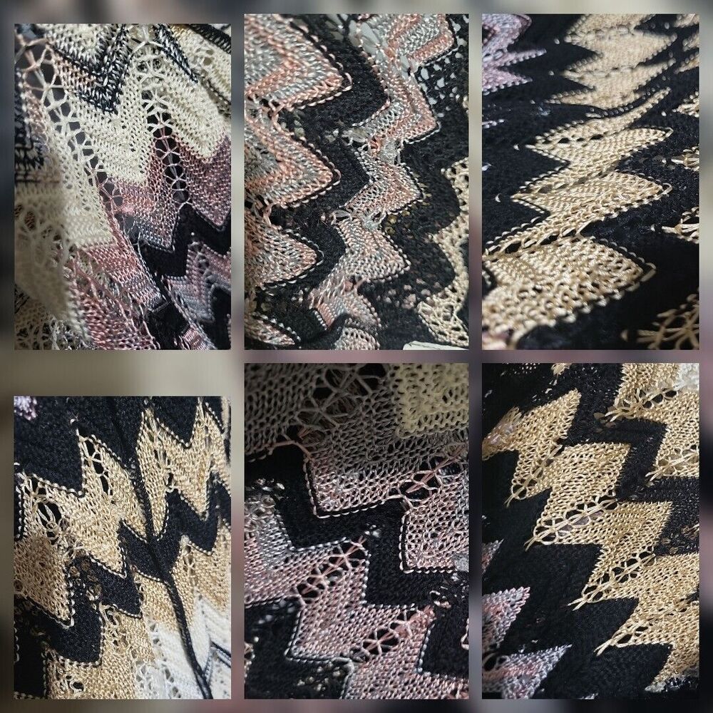 Missoni Black and Beige Zigzag Cardigan - Picture 9 of 14